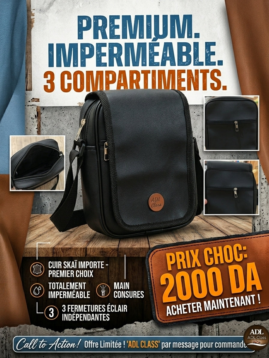 Sacoche Imperméable en Skaï Premier Choix