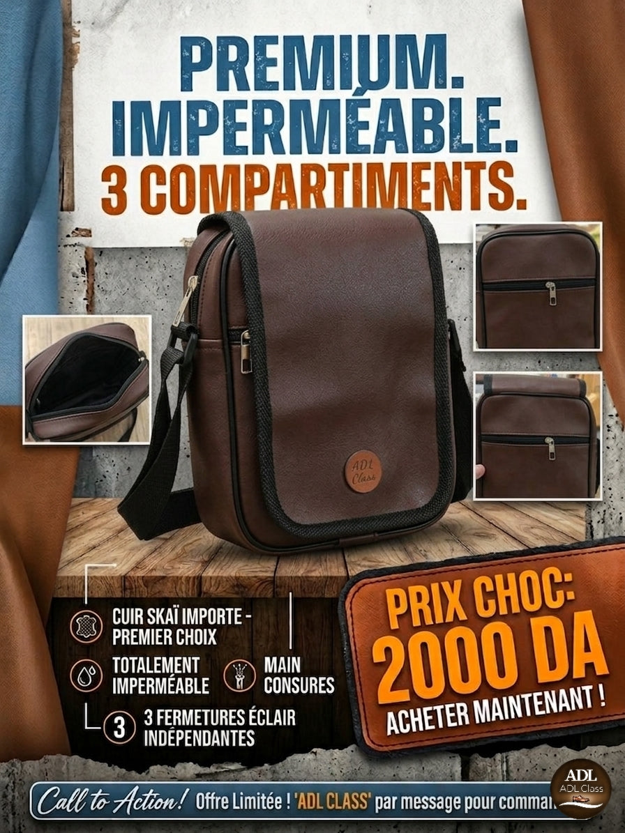 Sacoche Imperméable en Skaï Premier Choix