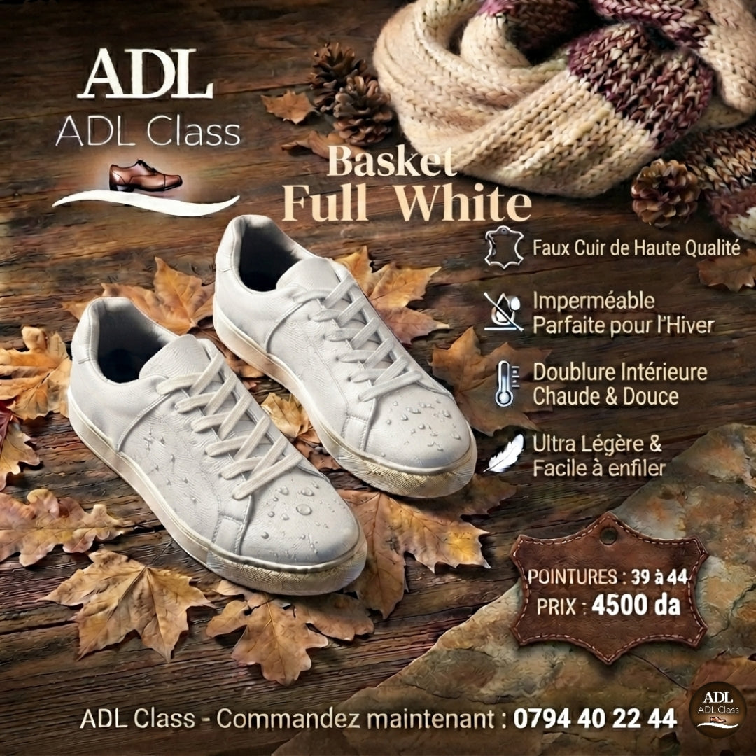 Basket en Cuir Naturel de Tlemcen