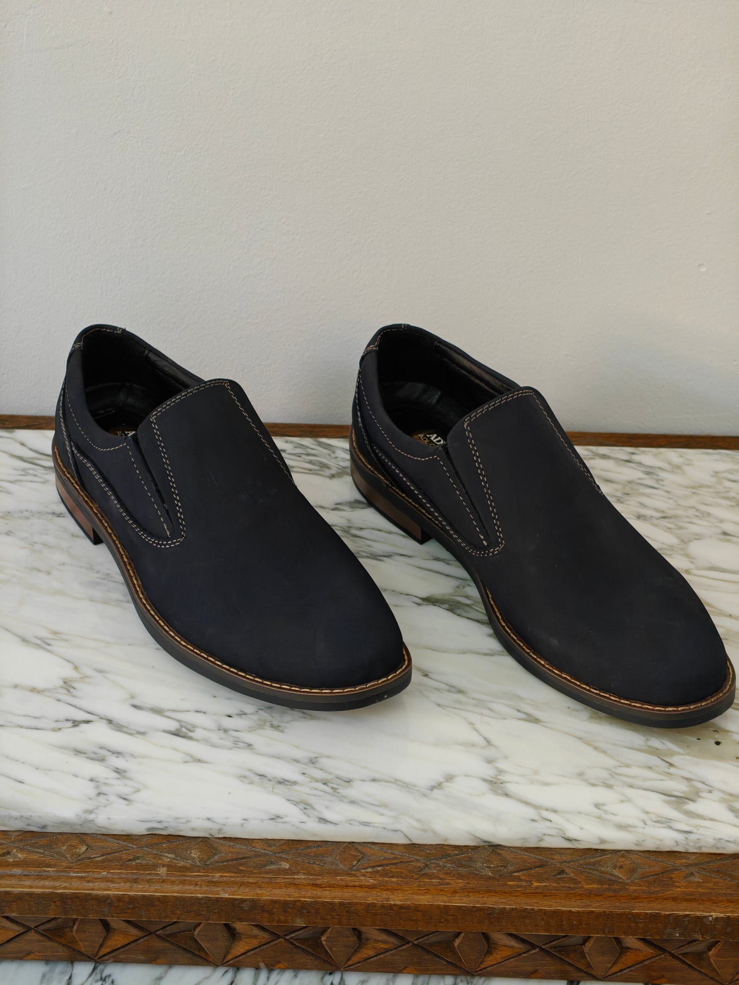 Mocassin Azur Royal en Nubuck