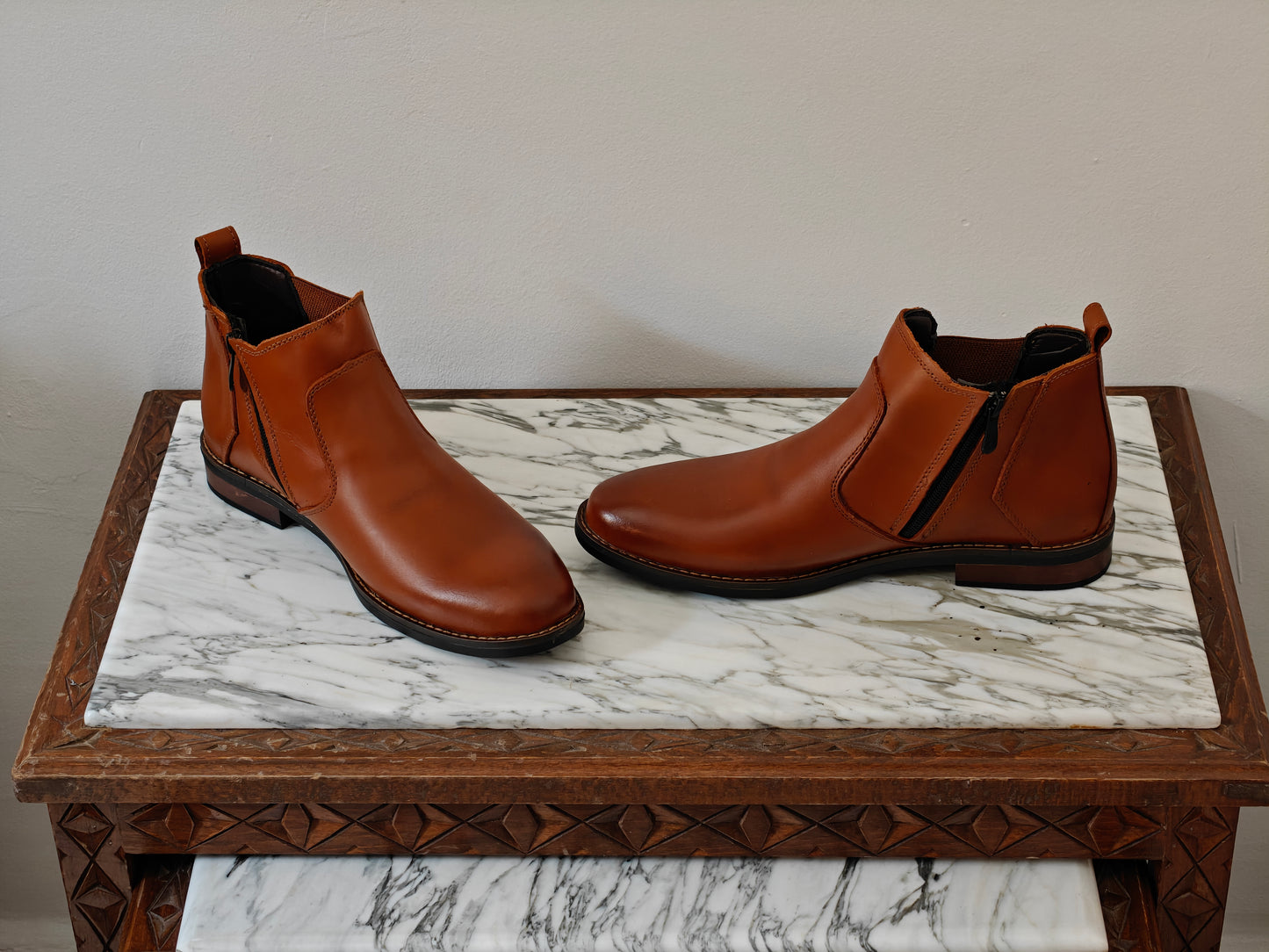 Chelsea Boots en Cuir Véritable de tlemcen