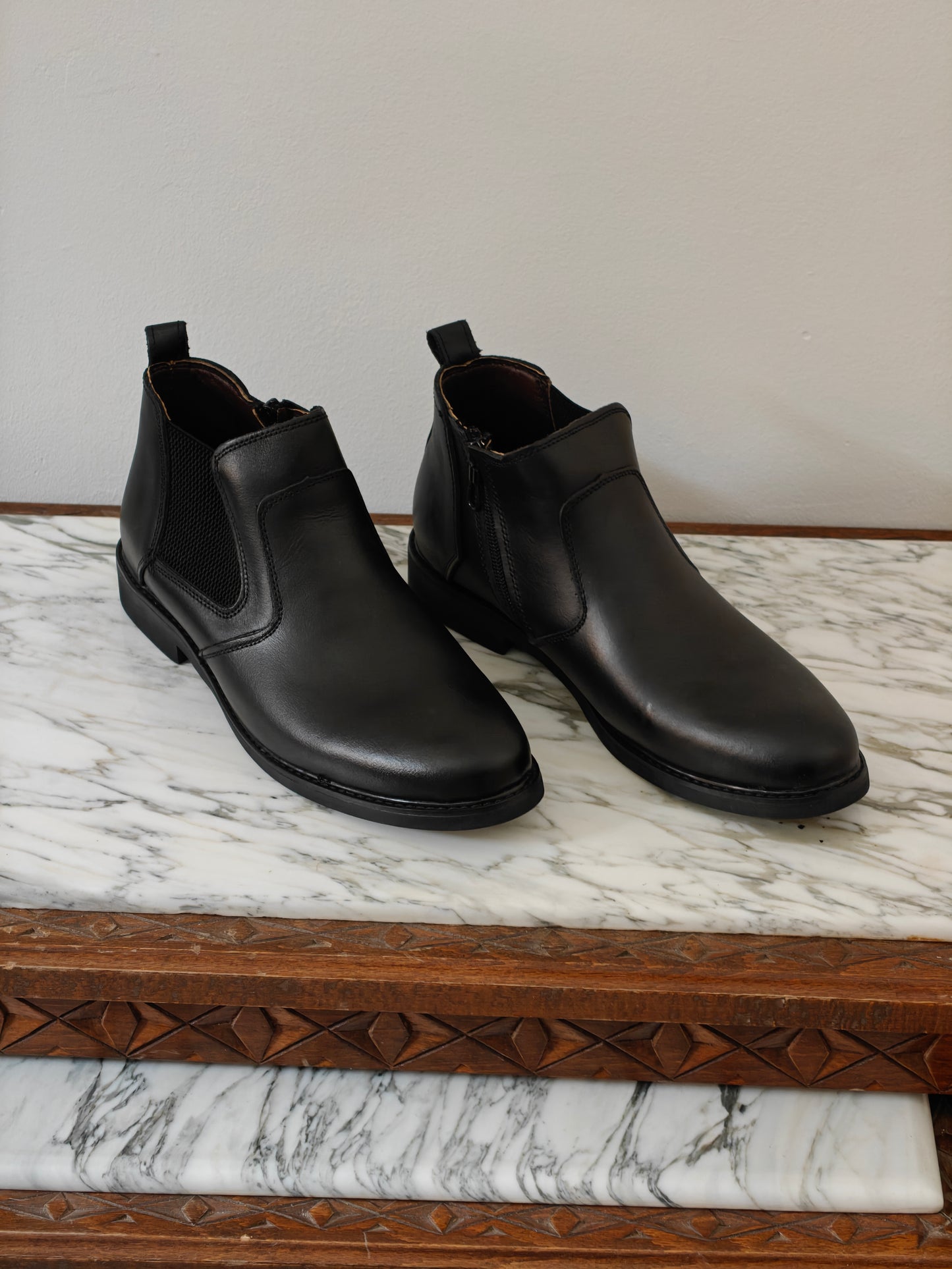 Chelsea Boots en Cuir Véritable de tlemcen