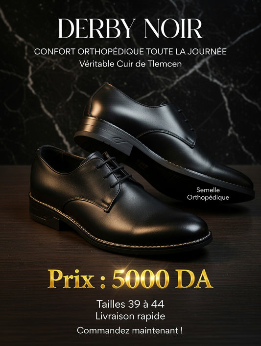 Derby en Cuir Véritable de Tlemcen