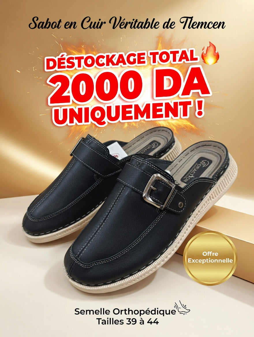 Sabot Cuir Véritable Unisexe