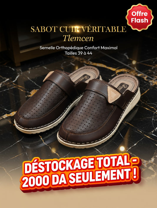 Sabot Cuir Véritable Unisexe
